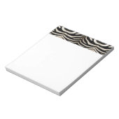 Foto van een echte Zebra-ingang Notitieblok (Linkerzijde)