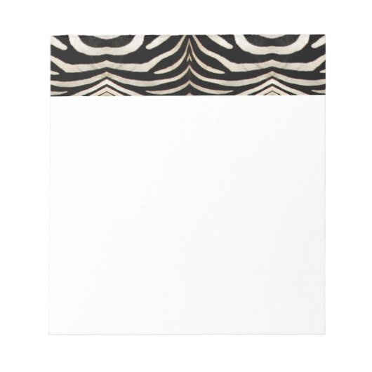 Foto van een echte Zebra-ingang Notitieblok (Voorkant)