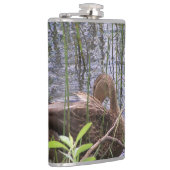 Foto van een eend heupfles (Rechts)