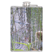 Foto van een eend heupfles (Achterkant)