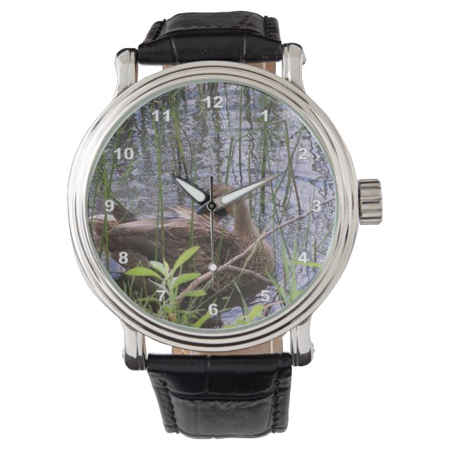 Foto van een eend horloge (Voorkant)