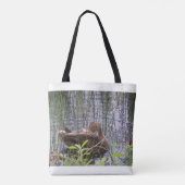 Foto van een eend tote bag (Achterkant)