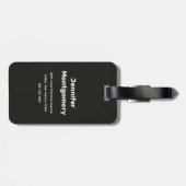 Foto van een grot die een tropisch Zee overziet Bagagelabel (Achterkant horizontaal)