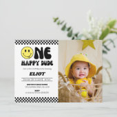 Foto van een Happy Man's eerste verjaardag Kaart (Staand voorkant)