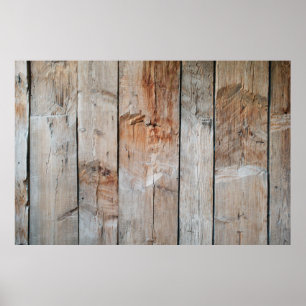 Foto van een houten paneel sluiten poster