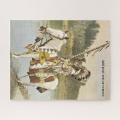  foto van een Indiaas inheems hoofd, Legpuzzel (Horizontaal)