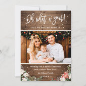 Foto van een jaar roestrijke bosbessen feestdagenkaart (Voorkant)