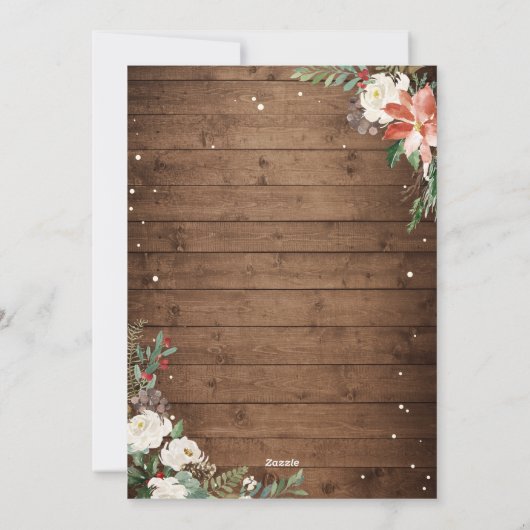 Foto van een jaar roestrijke bosbessen feestdagenkaart (Achterkant)