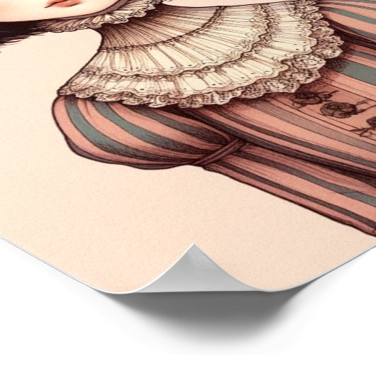 Foto van een jong meisje poster (Hoek)