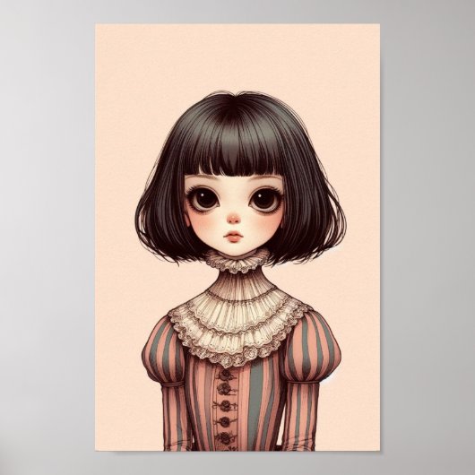 Foto van een jong meisje poster (Voorkant)