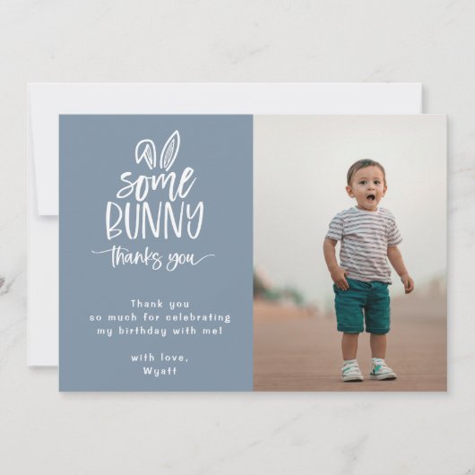 Foto van een Konijn Bedankkaart (Voorkant)