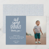 Foto van een Konijn Bedankkaart (Voorkant / Achterkant)