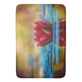  foto van een Lotus Flower in een Pond Badmat (Voorkant Verticaal)