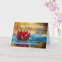 foto van een Lotus Flower in een Pond Birthday
