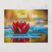  foto van een Lotus Flower in een Pond Dank u Briefkaart (Voorkant)