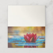  foto van een Lotus Flower in een Pond Plaatskaartje (Buitenkant ongevouwen)