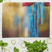  foto van een Lotus Flower in een Pond Theedoek (Gevouwen)