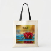  foto van een Lotus Flower in een Pond Tote Bag (Voorkant)