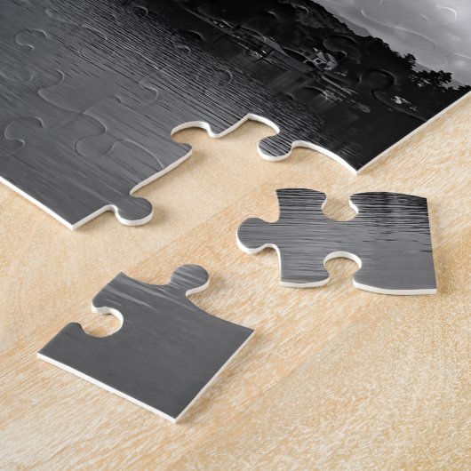 Foto van een meer landschap in North Carolina Legpuzzel (Zijkant)