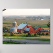 Foto van een Midwest-Boerderij in Platteville, Wis Poster (Voorkant)
