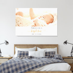 Foto van een modern jongetje canvas afdruk