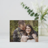 Foto van een nieuw jaar feestdagenkaart (Staand voorkant)