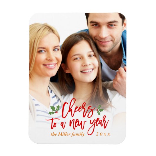 Foto van een nieuwjaarsfeestdag Kinder foto Magneet (Verticaal)