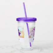 Foto van een  Paarse Lente Crocus Acryl Drinkbeker (Links)