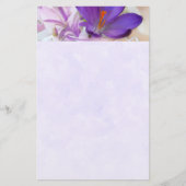 Foto van een  Paarse Lente Crocus Briefpapier (Voorkant)