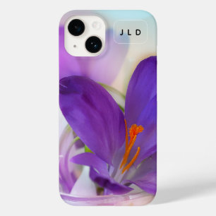 Foto van een  Paarse Lente Crocus Case-Mate iPhone 14 Hoesje