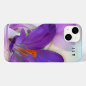 Foto van een  Paarse Lente Crocus Case-Mate iPhone Case (Achterkant (horizontaal))