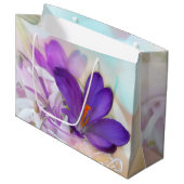 Foto van een  Paarse Lente Crocus Groot Cadeauzakje (Voorkant Gekanteld)