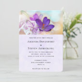 Foto van een Paarse Lente Crocus Kaart (Staand voorkant)