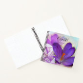 Foto van een  Paarse Lente Crocus Notitieboek (Binnen)