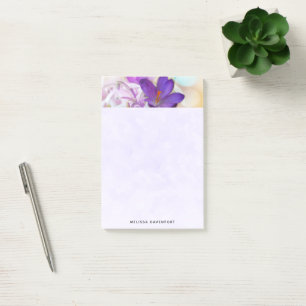 Foto van een Paarse Lente Crocus Post-it® Notes