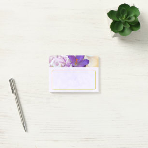 Foto van een  Paarse Lente Crocus Post-it® Notes