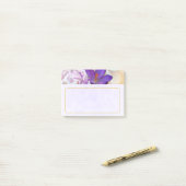 Foto van een  Paarse Lente Crocus Post-it® Notes (Op bureau)
