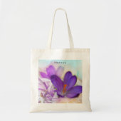 Foto van een  Paarse Lente Crocus Tote Bag (Voorkant)