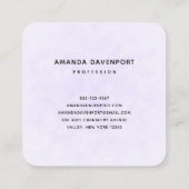 Foto van een  Paarse Lente Crocus Vierkante Visitekaartje (Achterkant)