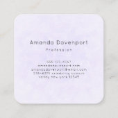 Foto van een  Paarse Lente Crocus Vierkante Visitekaartje (Achterkant)