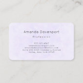 Foto van een  Paarse Lente Crocus Visitekaartje (Achterkant)