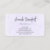 Foto van een  Paarse Lente Crocus Visitekaartje (Achterkant)