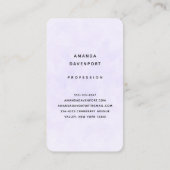 Foto van een  Paarse Lente Crocus Visitekaartje (Achterkant)