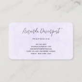 Foto van een Paarse Lente Crocus Visitekaartje (Achterkant)