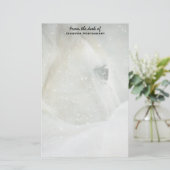 Foto van een prachtig wit paard in de winter briefpapier (Staand voorkant)