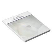 Foto van een prachtig wit paard in de winter notitieblok (Schuin)