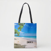 Foto van een prachtig zonnig tropisch strand tote bag (Voorkant)