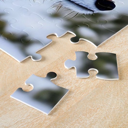 Foto van een Rode Fox in de sneeuw Legpuzzel (Zijkant)