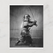 Foto van een Samurai C. 1860 Briefkaart (Voorkant)