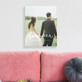 Foto van een schattige bruiloft canvas afdruk (Insitu (Woonkamer))